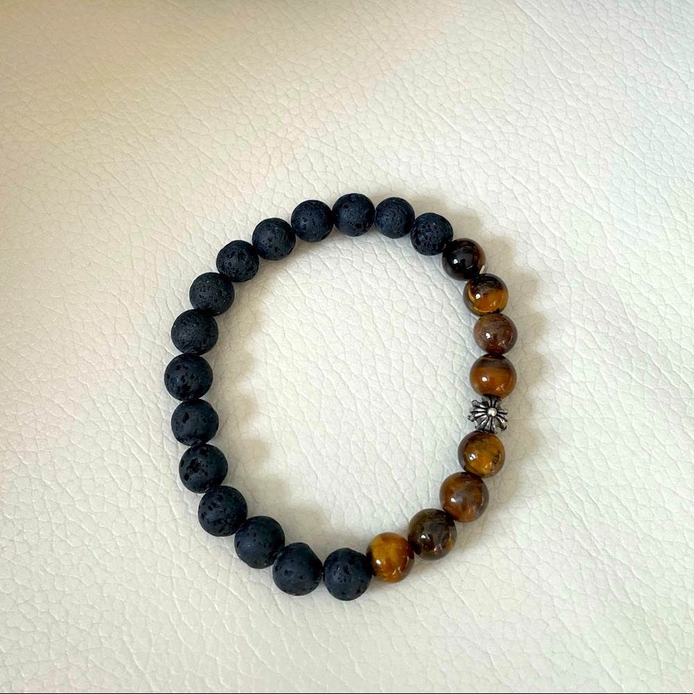 💙 2/$50 💙 ‘AUTUMN’ Lava Bead Bracelet Aromatherapy Essential Oil Bracelet